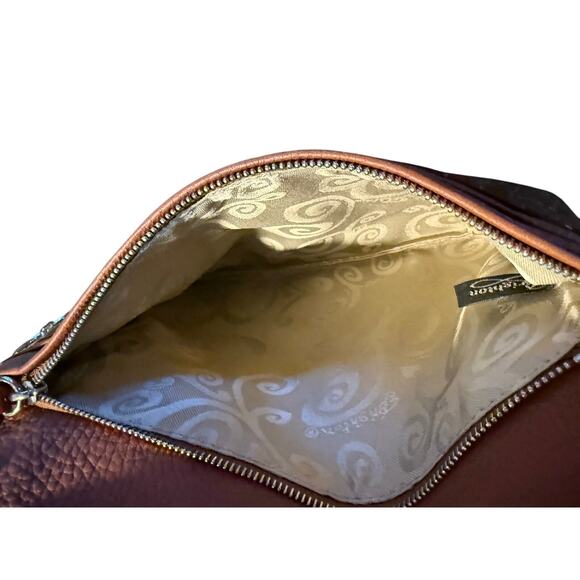 Brighton brown patent shoulderbag - Picture 5 of 10